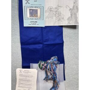 Vtg LUVLEE Nativity Scene Kit‎ Embroidery Plastic Canvas Needlepoint